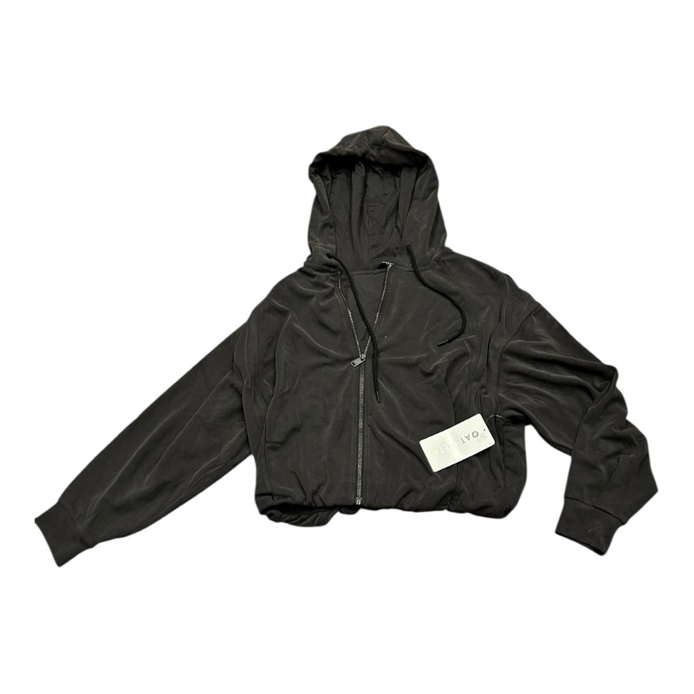 NWT Athleta Seasoft Bubble Hem Full Zip Hoodie M - Picture 5 of 10